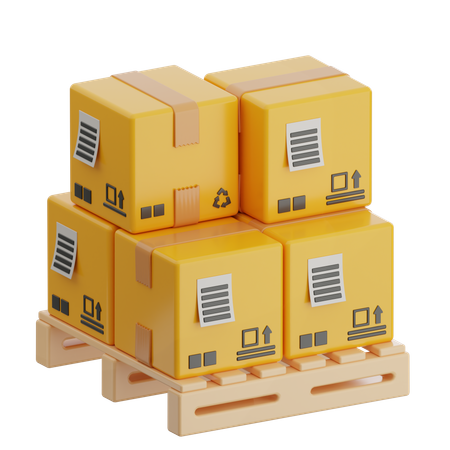 Rack de pacotes  3D Icon