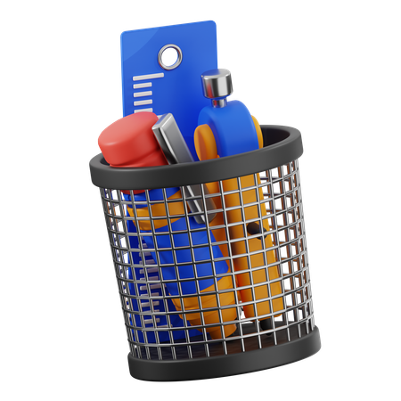 Porta-papelaria  3D Icon