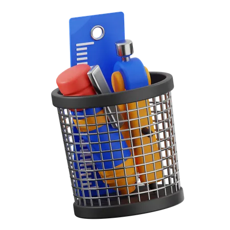 Porta-papelaria  3D Icon