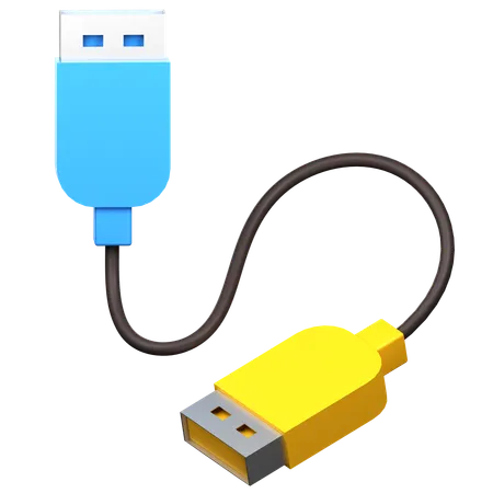 Porta USB  3D Icon