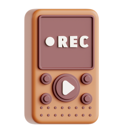 Portable Audio Recorder  3D Icon