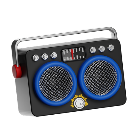 Portable Bluetooth Speaker With Grills  3D Icon