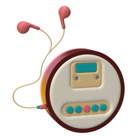 Portable Cd Player  3D Icon