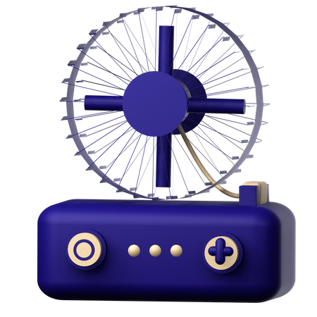 Portable Fan  3D Icon