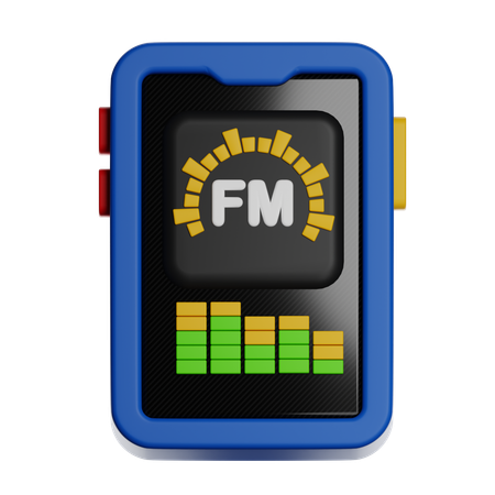 Portable Fm Radio Device  3D Icon
