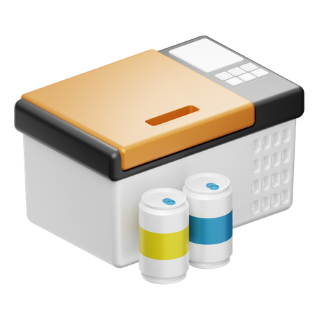 Portable Freezer Box  3D Icon