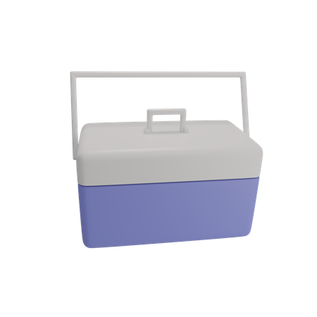 Portable Freezer Box  3D Illustration