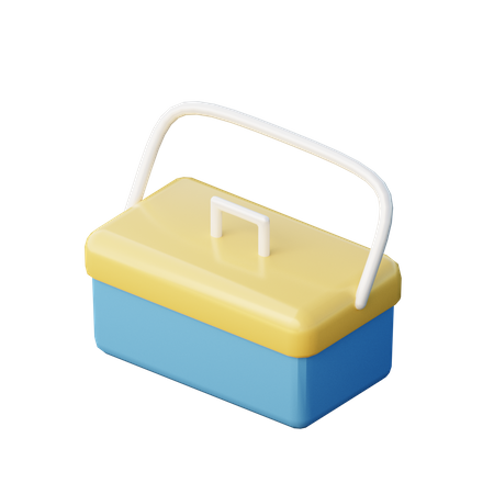 Portable Freezer Box  3D Illustration