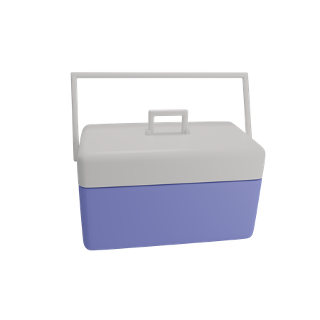 Portable Freezer Box 3D Illustration