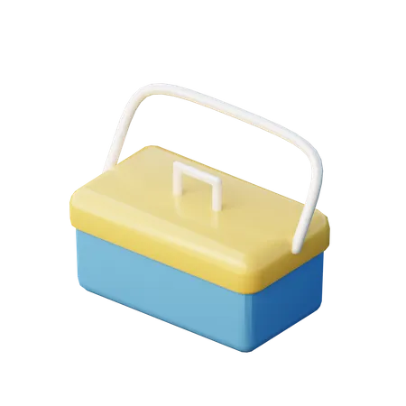 Portable Freezer Box  3D Illustration