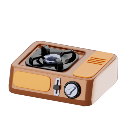 Portable Gas Stove  3D Icon