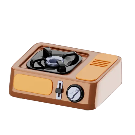 Portable Gas Stove  3D Icon