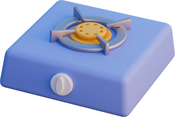 Portable Gas Stove  3D Icon
