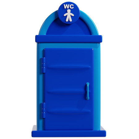 Portable Public Toilet  3D Icon