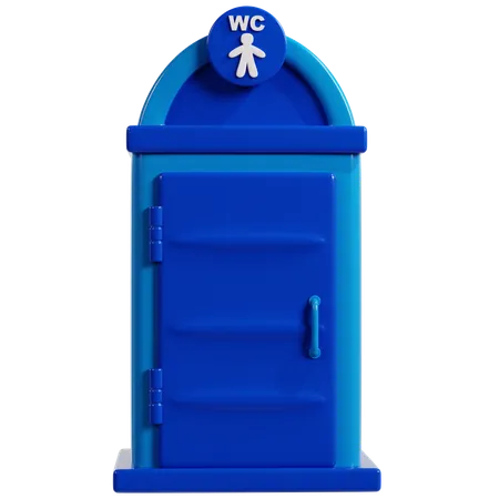 Portable Public Toilet  3D Icon