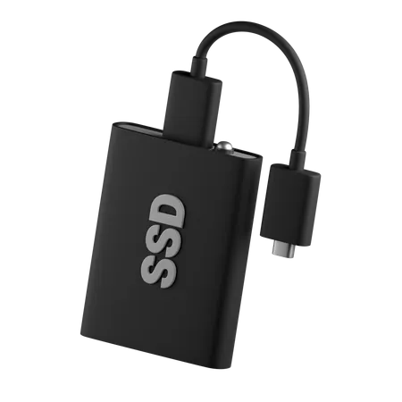 Portable ssd  3D Icon