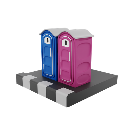 Portable Toilet  3D Icon