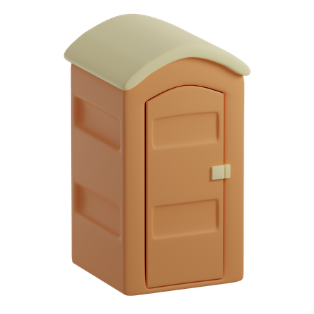 Portable Toilet  3D Illustration