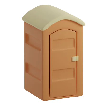 Portable Toilet  3D Illustration