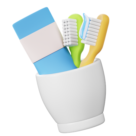 Porta cepillo de dientes  3D Icon
