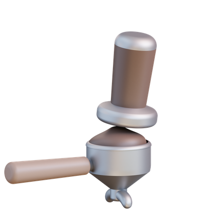 Portafilter And Espresso Tamper  3D Icon