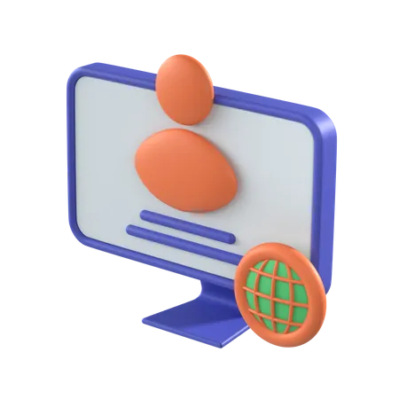 Portail client  3D Icon