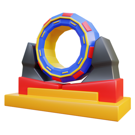 Portal de teletransportación  3D Icon