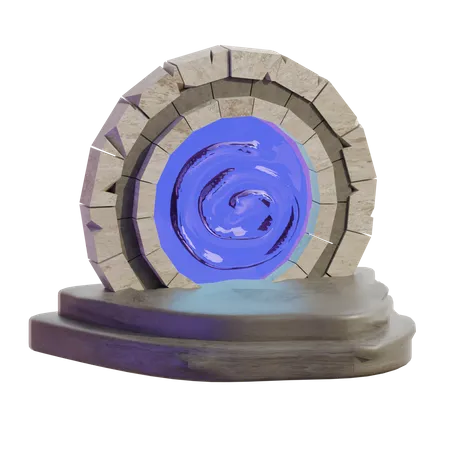 Portal mágico  3D Icon