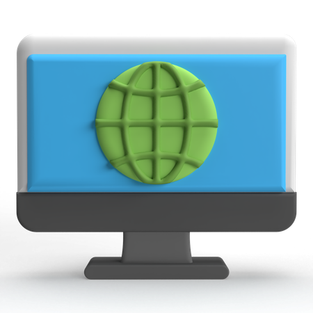 Portal web  3D Icon