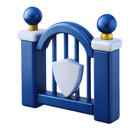 Portão de segurança  3D Icon