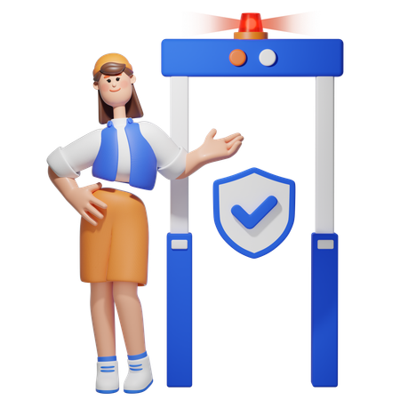 Portão de segurança  3D Icon