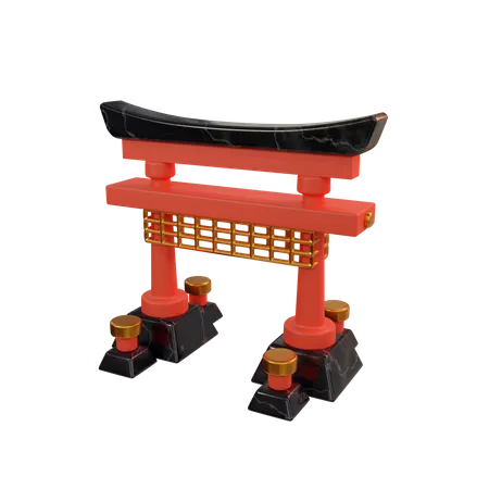 Portão japonês  3D Icon