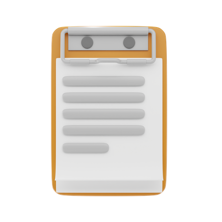 Portapapeles  3D Icon