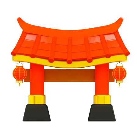 Porte chinoise  3D Icon