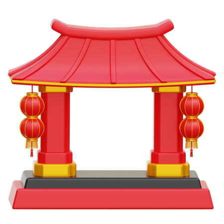 Porte chinoise  3D Icon