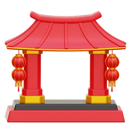 Porte chinoise  3D Icon