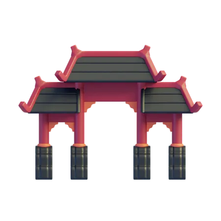 Porte chinoise  3D Icon