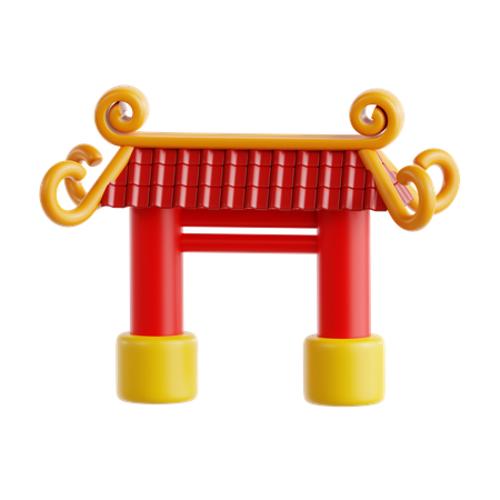 Porte chinoise  3D Icon