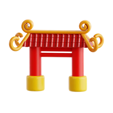 Porte chinoise  3D Icon