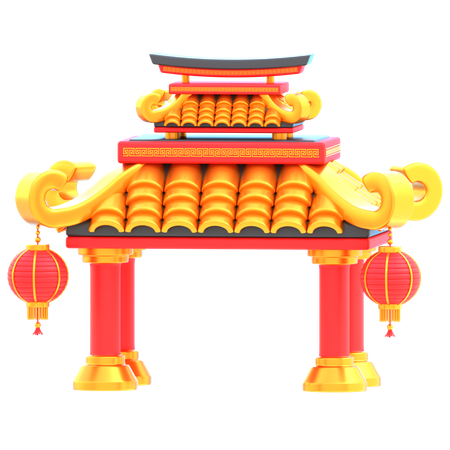 Porte chinoise  3D Icon