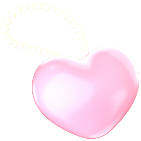 Porte-clés coeur  3D Icon