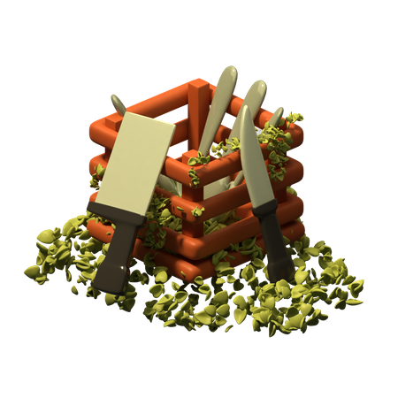 Porte-couteau  3D Icon