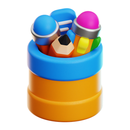 Porte-crayons  3D Icon