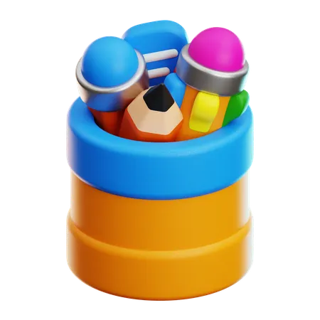 Porte-crayons  3D Icon