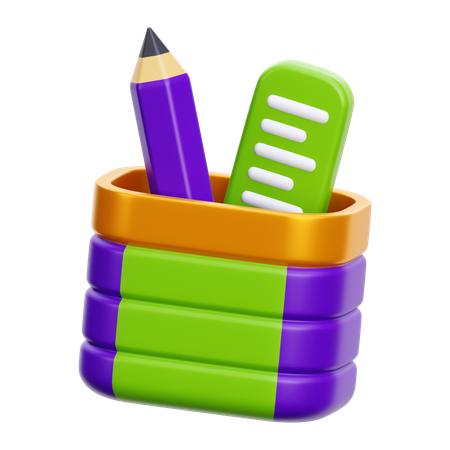 Porte-crayons  3D Icon