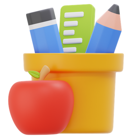 Porte-crayons  3D Icon