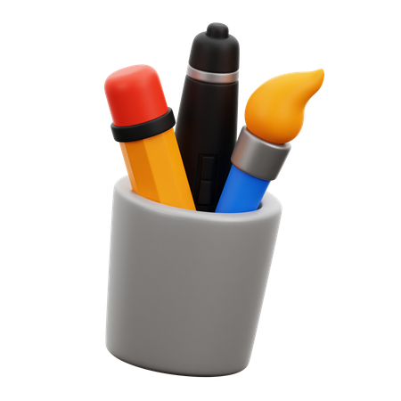 Porte-crayons  3D Icon