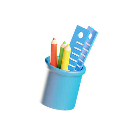 Porte-crayons  3D Icon