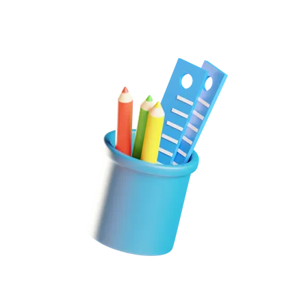 Porte-crayons  3D Icon