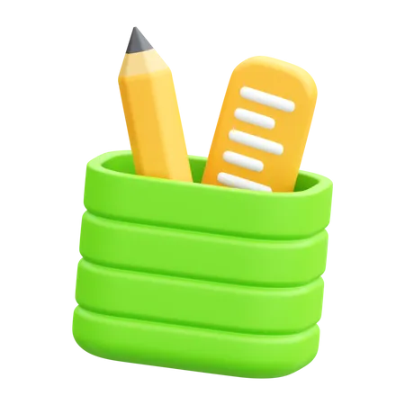 Porte-crayons  3D Icon